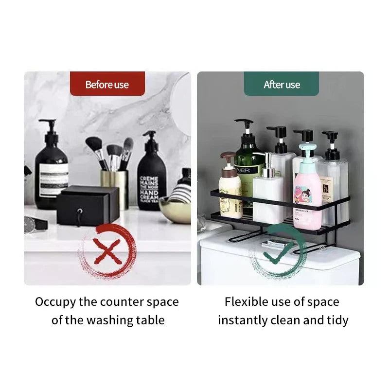 Stainless Steel Toilet Organizer - Promo 50% Today