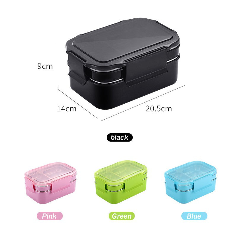 Stainless Steel 2 Layer Lunch box GTEX - Promo 50% Today