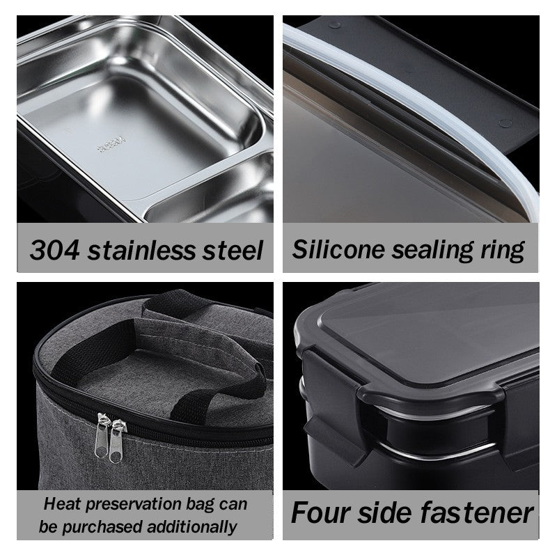 Stainless Steel 2 Layer Lunch box GTEX - Promo 50% Today